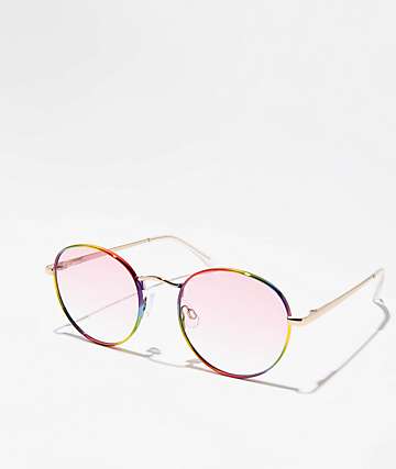 Anime Blue Cloud Swirl Frameless Sunglasses | Zumiez