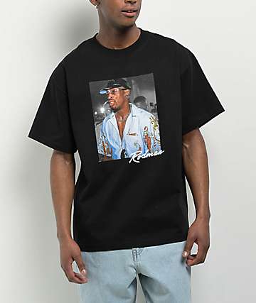 Rodman Apparel Chain Necklace Black Wash T-Shirt
