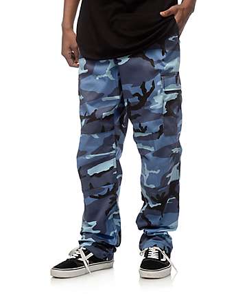 blue military cargo pants