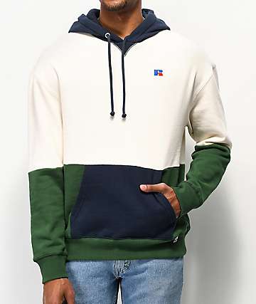Russell Athletic Miller Colorblock sudadera con capucha negra