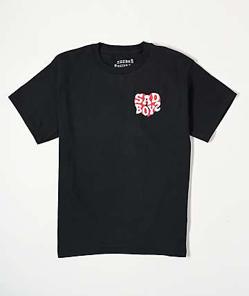 SADBOYZ by Junior H x OTXBOYZ Snowman Black T-Shirt