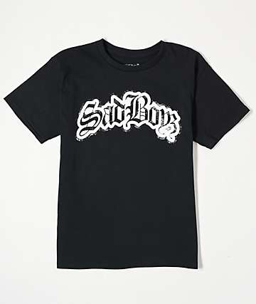 SADBOYZ by Junior H x OTXBOYZ Snowman Black T-Shirt
