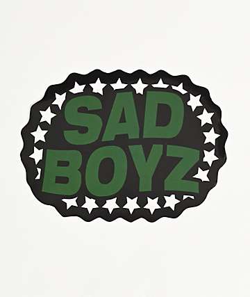 SAD BOYZ  by Junior H Puff Black Long Sleeve T-Shirt
