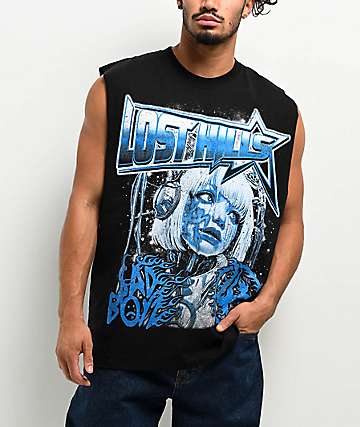 SAD BOYZ by Junior H X Lost Hills Nails Black T-Shirt