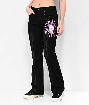 Spiderweb Flare Pants  Earthbound Trading Co.