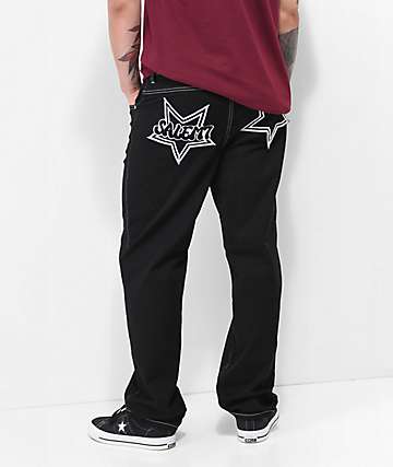 Salem7 Spider Web Black Denim Jeans | Zumiez