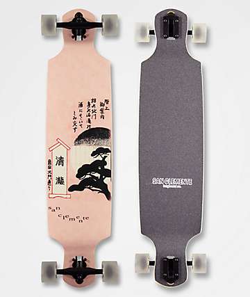 San Clemente Peony 39" Double Drop Longboard Complete