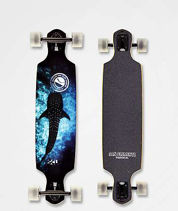 San Clemente Whale Shark 36" Drop Through Longboard Complete