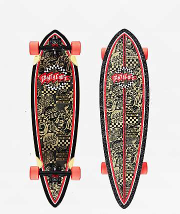 Longboard Completo Santa Cruz Classic DOT 9x36 - Legno Acero 9 Strati, Ideale Per Principianti - Foto 10