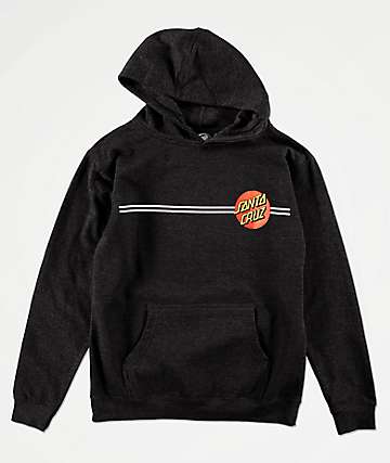 Santa Cruz Classic Dot sudadera con capucha gris para niños