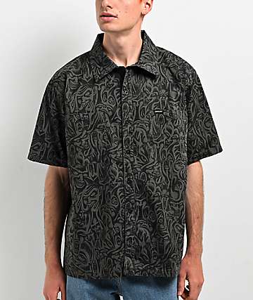 Santa Cruz Oval Dot Black & Bone Tie Dye Hoodie | Zumiez