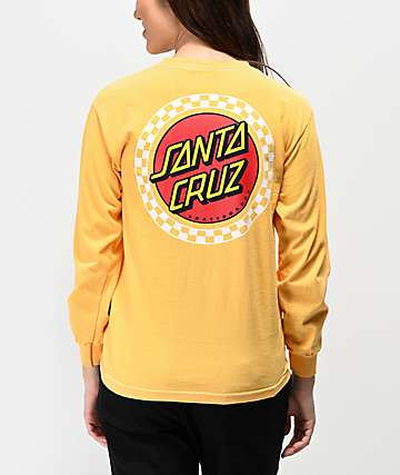 Santa Cruz Locked camiseta de manga larga de rayas amarillas