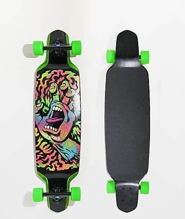 Longboard Skateboard 104x23cm DROP-THROUGH Komplett Board Streetsurfer 
