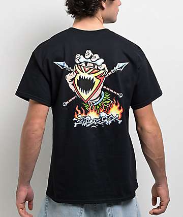 Santa Cruz Torn Hand Black Hoodie