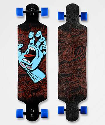 Santa Cruz Screaming Hand 40" longboard drop down completo