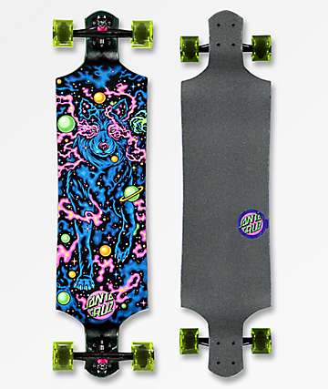 Santa Cruz Space Wolf 40" Drop Down longboard completo