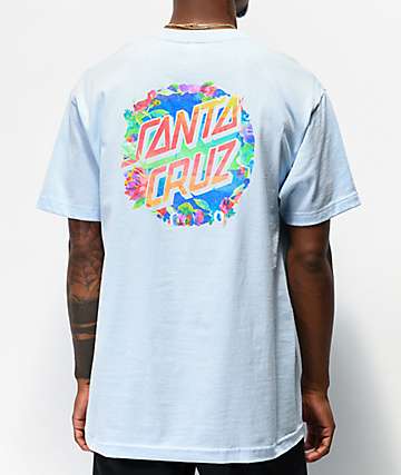 Santa Cruz Tees Zumiez - light blue striped shirt roblox