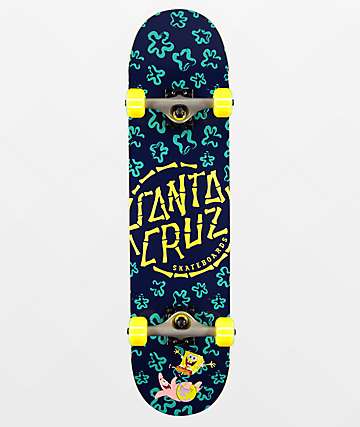 Santa Cruz x SpongeBob SquarePants Floral Coral 7.75" Skateboard Complete