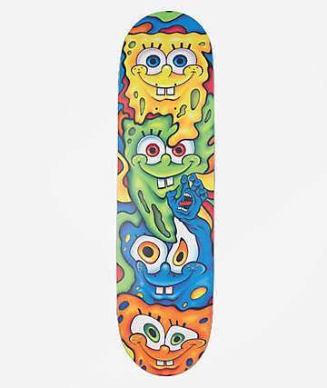Santa Cruz x SpongeBob SquarePants Melt Everslick 8.5" Skateboard Deck