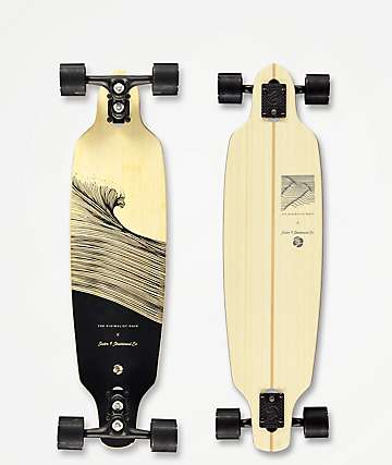 Sector 9 x The Minimalist Wave Shacked Shoots 33.5" Drop Through Longboard Complete