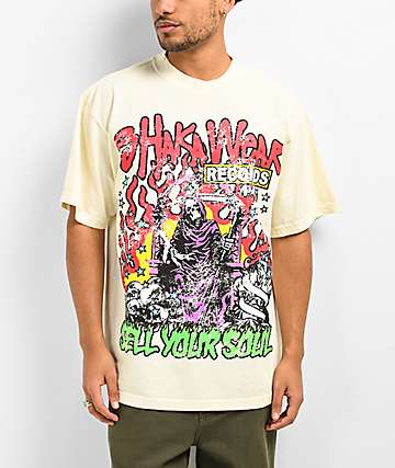 Shaka Wear Drop Shoulder Black Wash T-Shirt