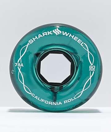 Shark Wheel California Roll 60mm 78a Black Skateboard Wheels