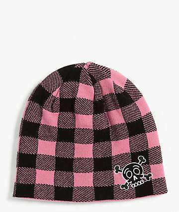 Sheisty Cherub Pink Skully Beanie | Zumiez