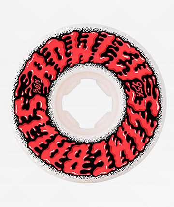 SLIME BALLS 55MM 95A スケートボードウィール 2個セット 53mm Hairballs 50-50 White Blue 95a | Slime Balls Skateboard