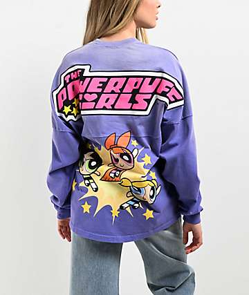 Spirit Jersey The Powerpuff Girls Purple Long Sleeve T-Shirt -