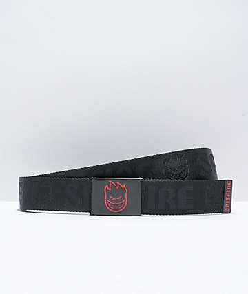 Spitfire Bighead Hombre Black Web Belt - 
