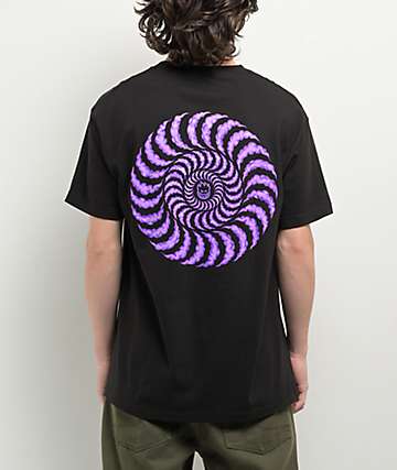 T-shirt Spitfire Bighead Noir Et Jaune - ZUMIEZ, Coton, Coupe Régulière