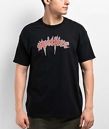 Spitfire Old English Black Baseball Jersey | Zumiez
