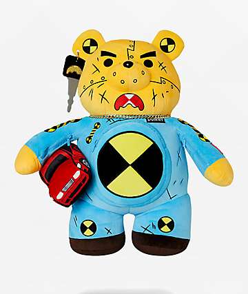 Sprayground Dummy Bear Plush Backpack - 