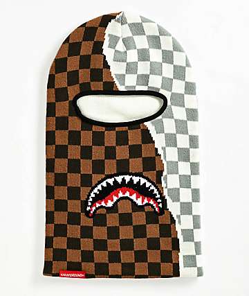 Sprayground Tear It Up Checker Balaclava - 