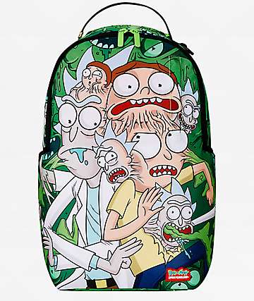 Sprayground x Rick and Morty Fusion Green Backpack - 