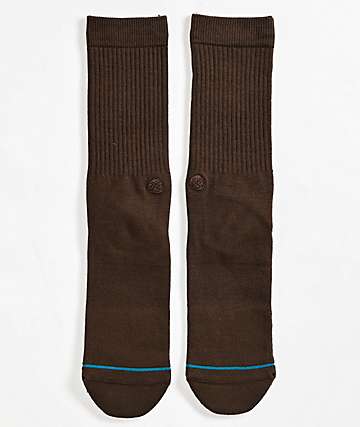 Brown Stance Casual Basic Socks (3-Pack)