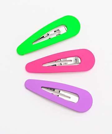 Stone + Locket Classic Shape paquete de 3 pasadores mates para el pelo