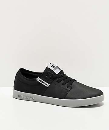 Supra Stacks II Vulc & TUF zapatos de skate grises y negros