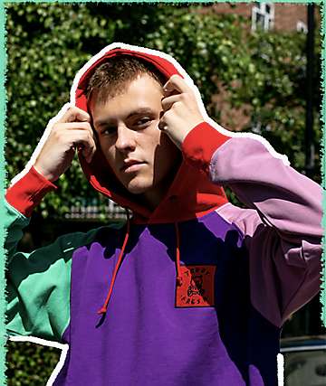 zumiez colorblock hoodie