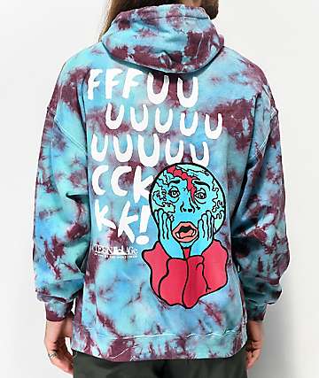 harvard tie dye hoodie