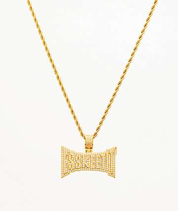 The Gold Gods x Lil Pump Esskeetit collar de oro amarillo de 22"