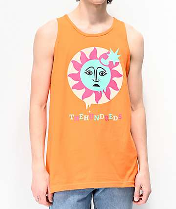The Hundreds Global Warming camiseta naranja sin mangas