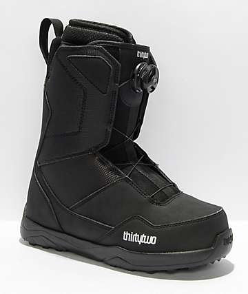Black Mens Snowboard BootsGold ThirtyTwo 32 Lashed2019 