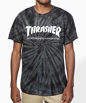 black and red thrasher shirt