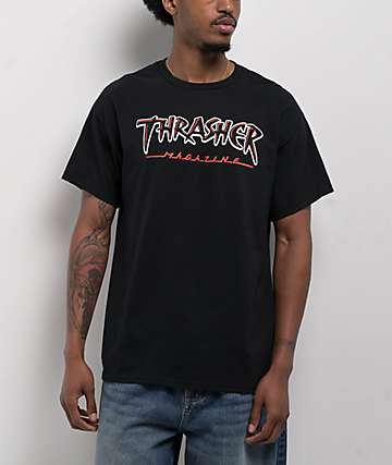 Thrasher Mag Logo Black Wash T-Shirt