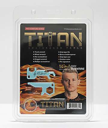TITAN Leather Chain Wallet with Skateboard Tool – TITAN Skateboard