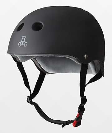 Triple Eight Certified Sweatsaver Black Multi-Sport Helmet - 