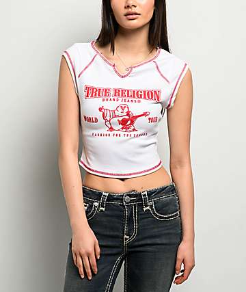 True Religion World Tour Logo Black T-Shirt