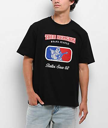 Tシャツ・カットソー True Religion x Sober Rally Championship T-Shirt 트루릴리젼 x 오네이타 랠리 챔피언쉽 티셔츠 블랙 | True