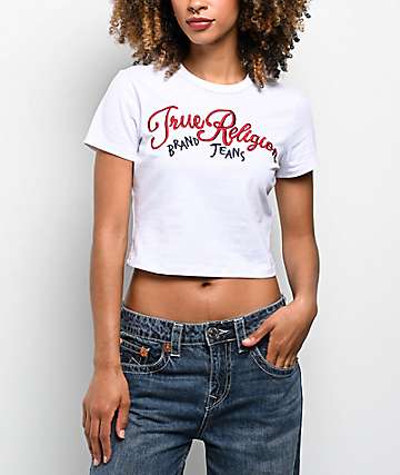 True Religion World Tour Logo White T-Shirt